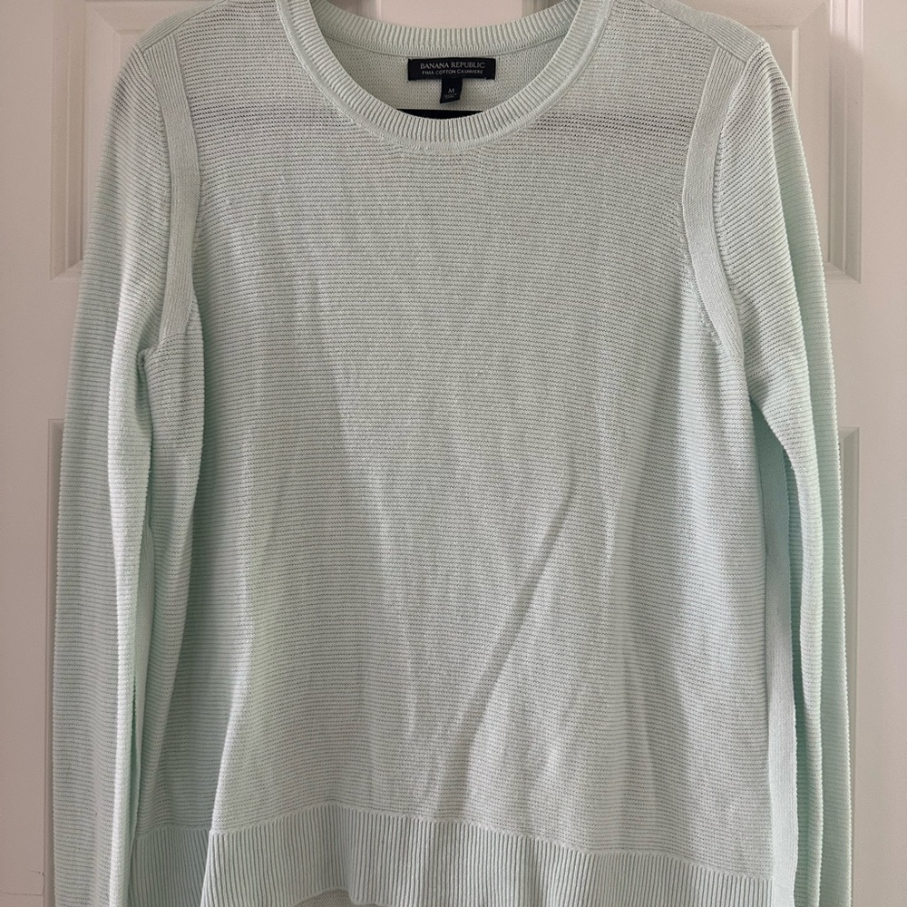 Banana Republic Light Green Sweater